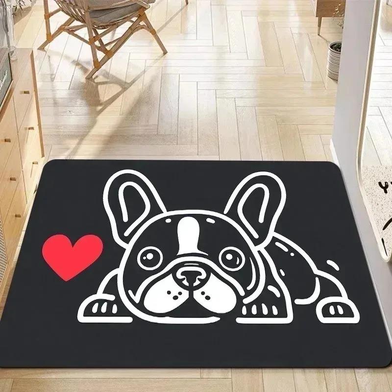 1 Stück Scheibenmuster Küchenteppiche Rutschfest Heimtürmatten Pop-Design Badezimmerteppiche Badematte Teppich für Zuhause Spüle Wäsche Dekor