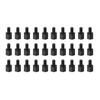 YOKIVE 30pcs M3 Nylon Hex PCB Standoff Screws High Insulation Height Consistency for Motherboard (Black 5mm+6mm)