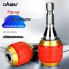 Hex Quick Change Drill Adapter: Socket Bit Extension with Pop-up Hex Shank