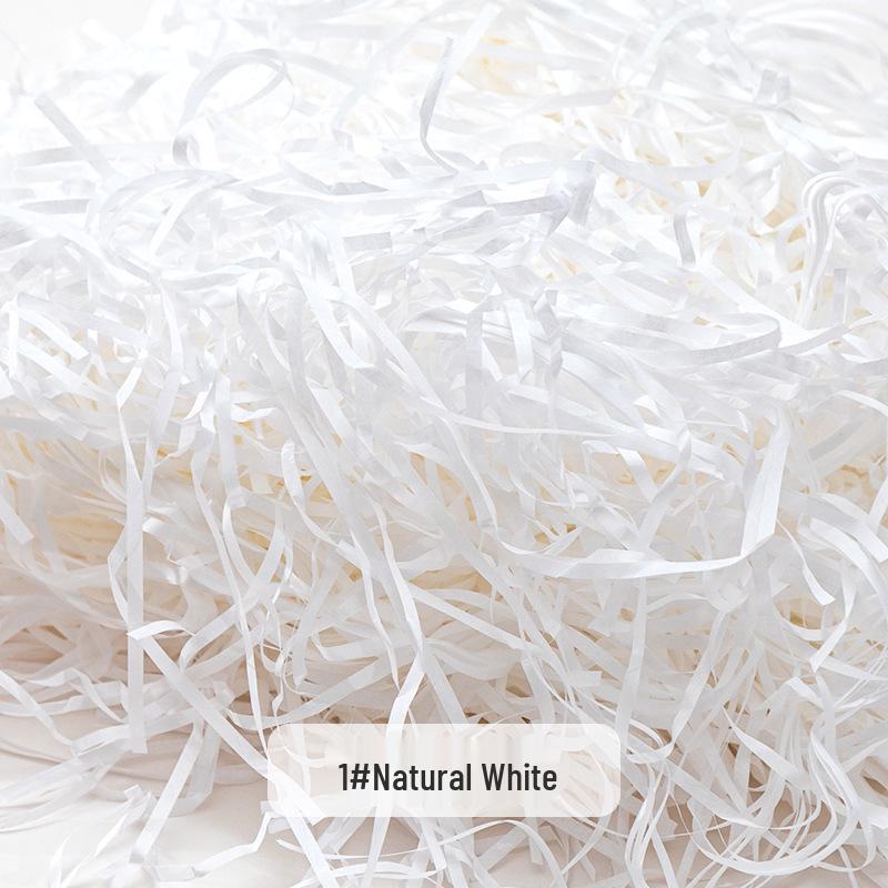 Raffia Grass Filler: Shredded Silk Paper for Candy Box Souvenirs