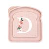 Initials Marked Toast Box Alphabet A-Z Reusable Sandwich Container Box Food Container Sealable Container Small Container