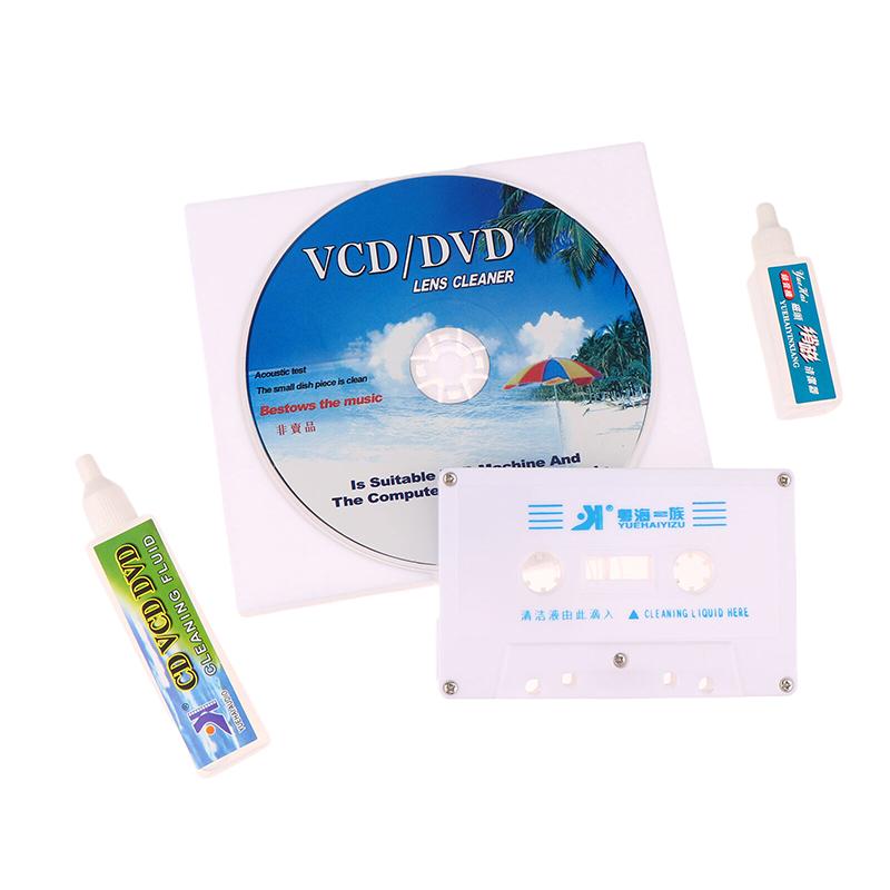 Cd Vcd Dvd Oynatıcı Lens Temizleyici Ses Kaset Bant Kafa Temizleyici Manyetizasyon Giderici Ses Kaset Bant Oynatıcı Islak/Kuru Kafa Temizleyici