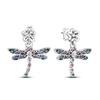 Cute Unicorn Stud Earrings Silver Plated for Little Girl Crystal Cat Mouse Elephant Heart Star Earring Gift Jewelry