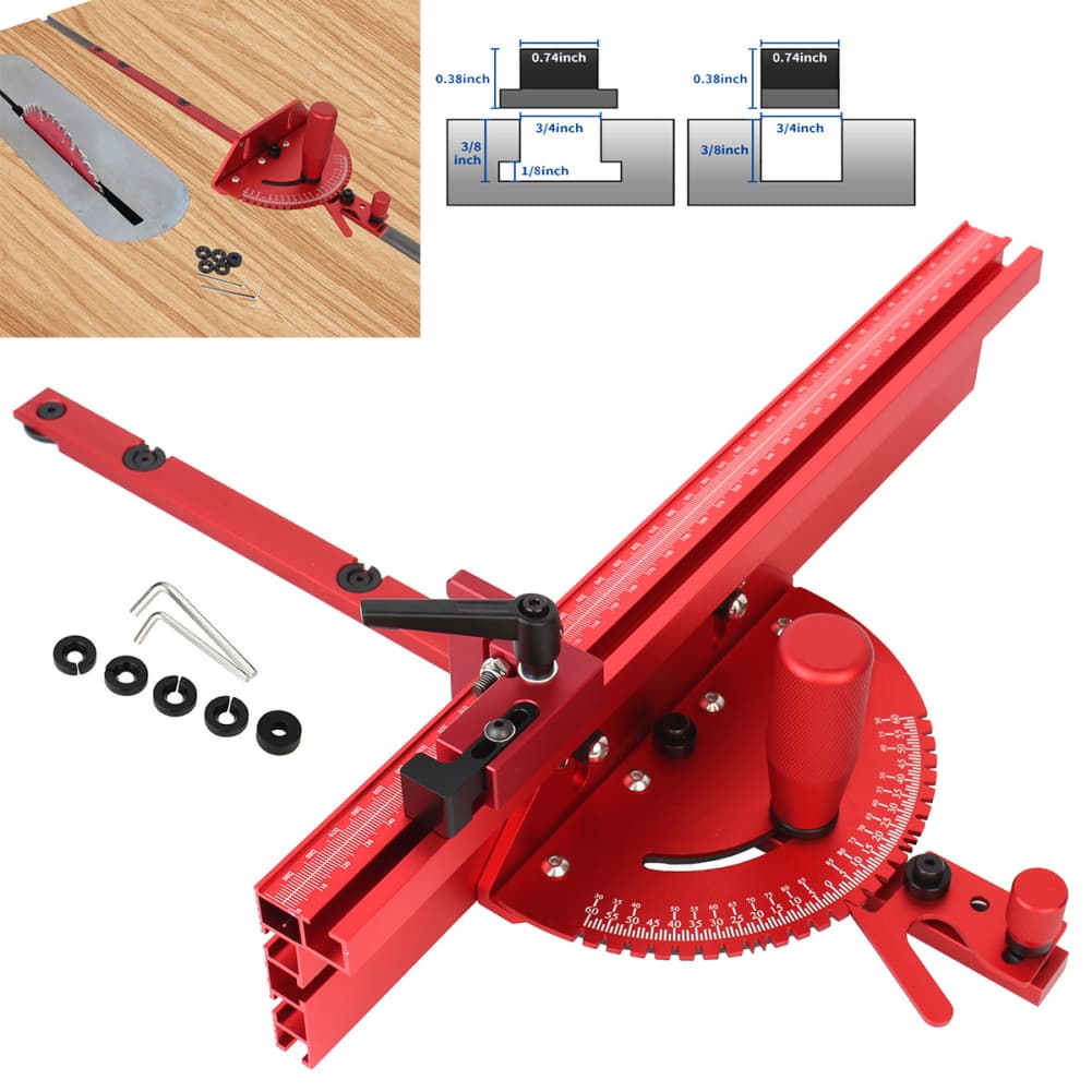 

Precision Aluminum Miter Gauge For Table Saws Accurate Cuts Handle Benches Table Saw Router Miter Gauge Sawing Assembly Ruler China Mainland