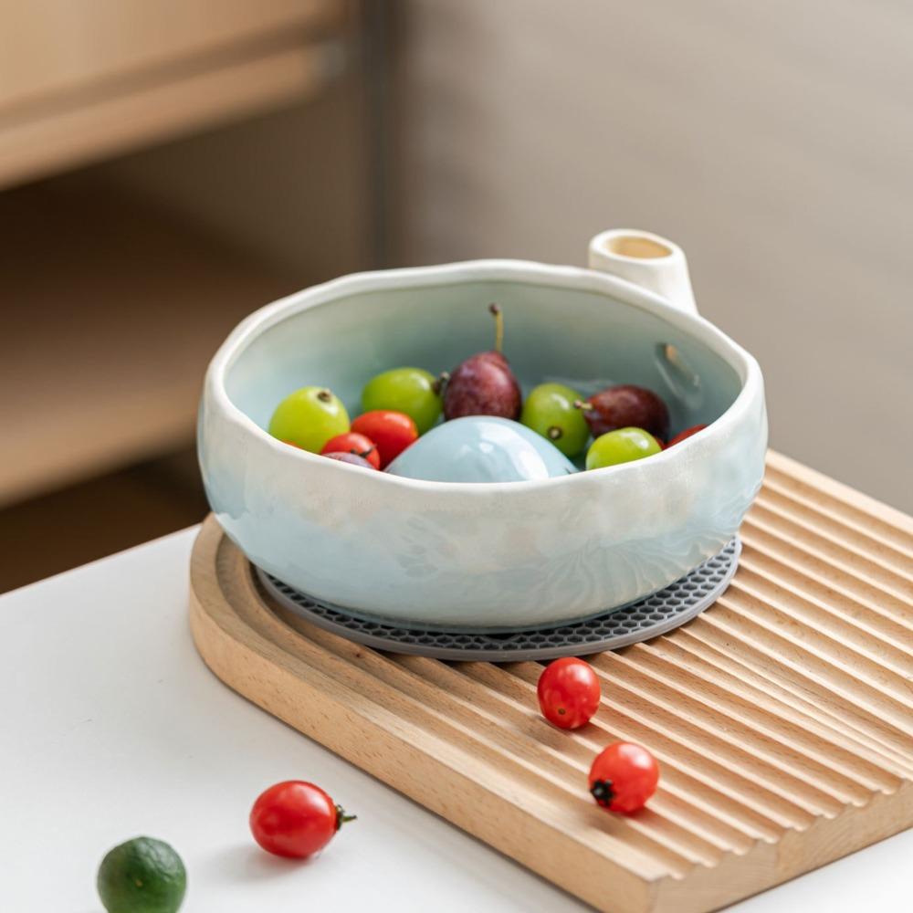 Self Spinning Berry Swirl Bowl Automatic Rotating Fruit Rinse Bowl Fruit Cleaning Basin Kitchen