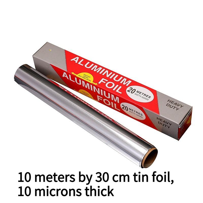 

1VOLUME BBQ disposable high temperature resistant tin foil roll oven paper thickened aluminum foil baked fish baking tin foil 30*100CM