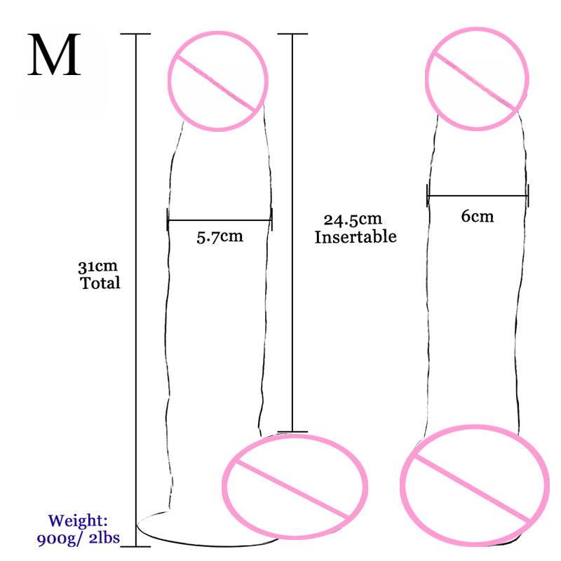 Realistischer Dildo Übergroßer superdicker Simulationsdildo Saugnapf Manueller superlanger Dildo Sexspielzeug für Erwachsene