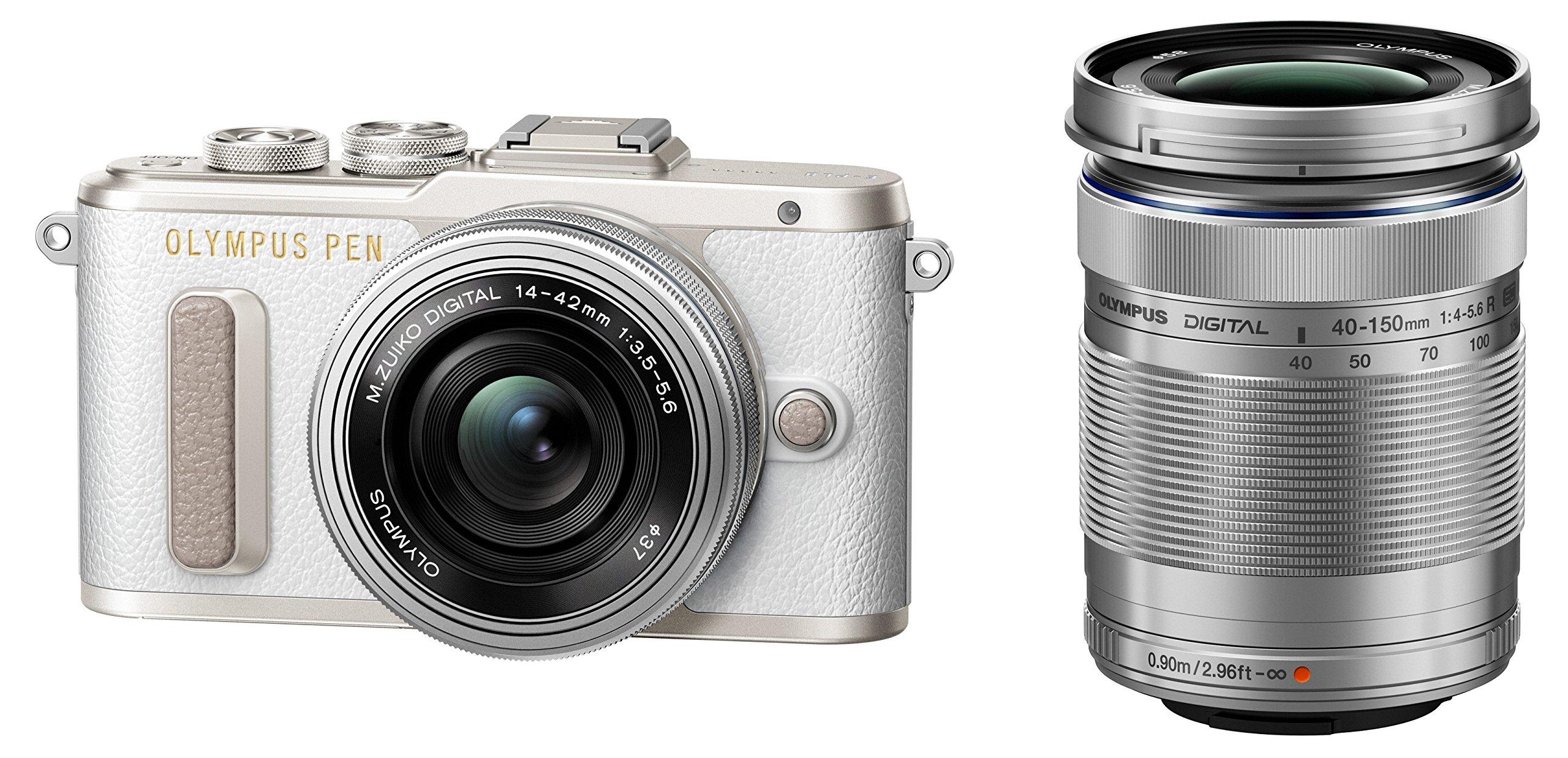 

OLYMPUS Mirrorless Camera Double Zoom Kit White E-PL8 білий