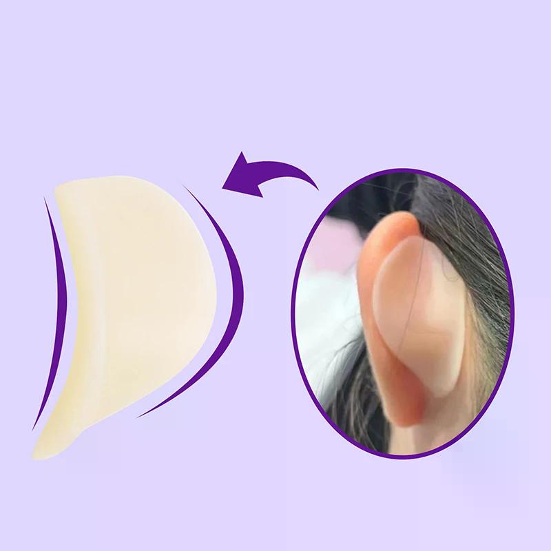 4D Upgraded Silicone Elf Ears Stickers Self Adhesive Ear Corrector Patch Reusable V-Face Sticker Easy To Use Ear Support Patch