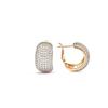 Earrings - LUXENTER - Garda - 925 Sterling Silver - 18k Yellow Gold Finish - Amethyst