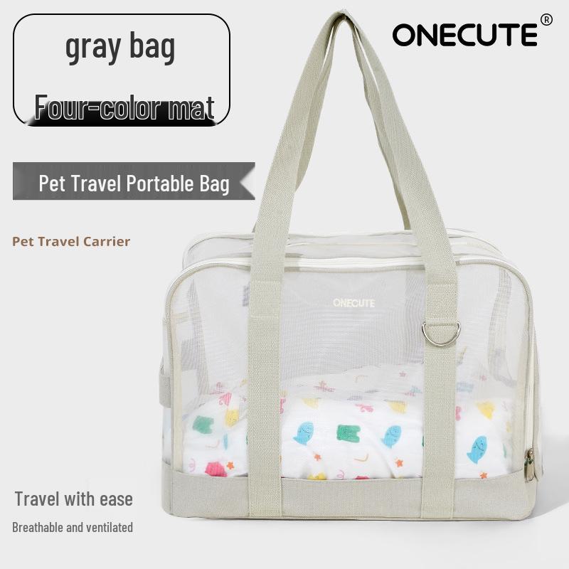Trasportino Portatile per Animali ONECUTE: Traspirante, Morbido e Confortevole per Cani e Gatti – Borsa a Mano e a Spalla per Viaggi all'Aperto