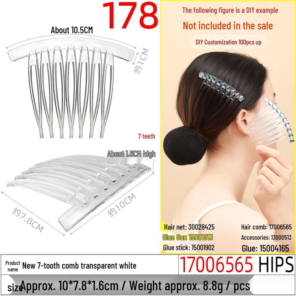 Magic Double Row Elastic Hair Comb Insert for Unique DIY Styling