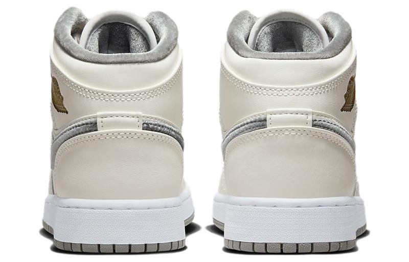 Air Jordan 1 Mid SE GS 'Pewter Velvet Toe'