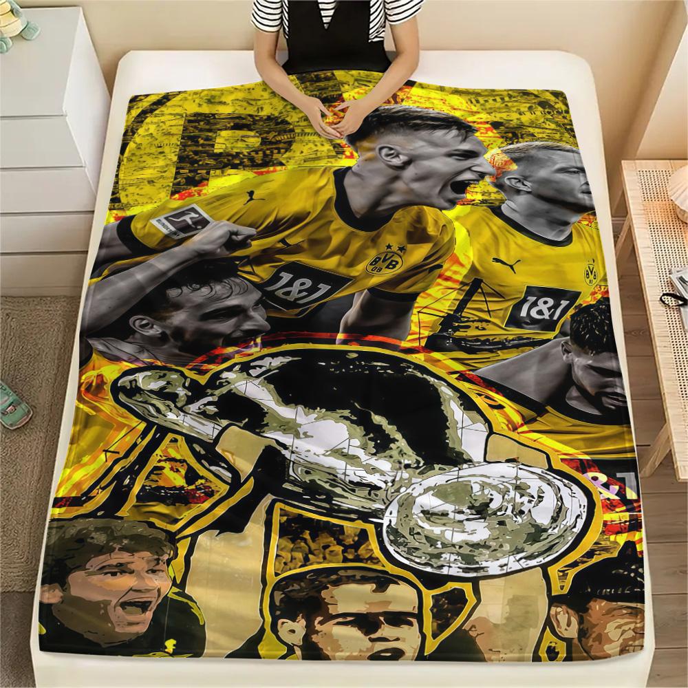 Borussia Dortmund Print FlAannel Blanket, High quality Comfortable for All Seasons, Home Decor, Warmth and Comfort