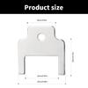 Packung mit 5 Papiertuchspender-Schlüsseln mit Schlüsselringen für Büro, Schule, Hotel, Restaurant 25 mm Ersatzschlüssel