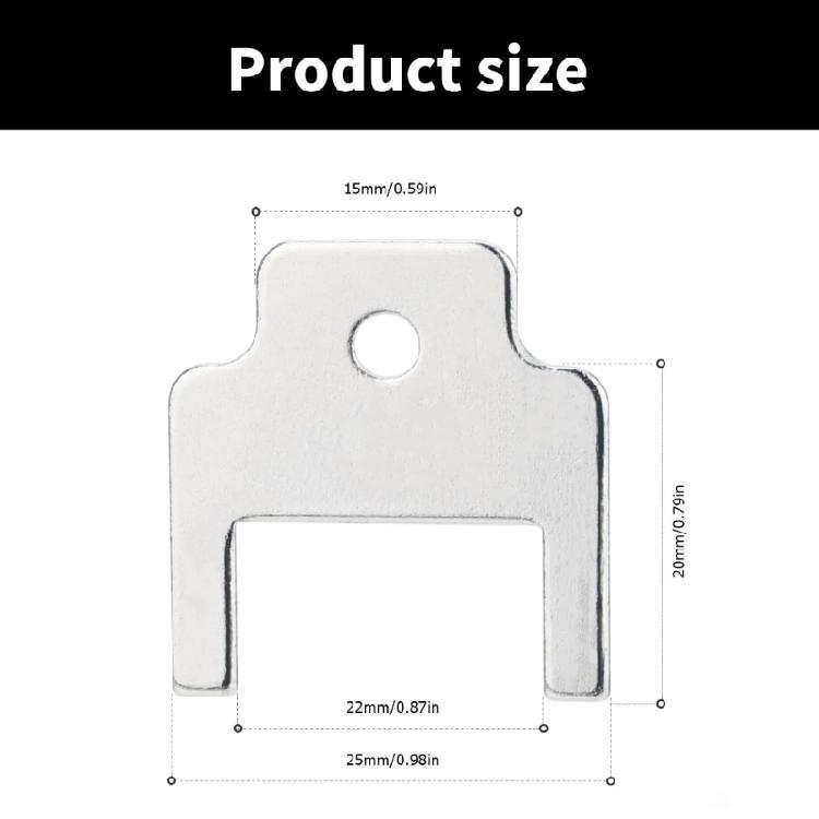 Packung mit 5 Papiertuchspender-Schlüsseln mit Schlüsselringen für Büro, Schule, Hotel, Restaurant 25 mm Ersatzschlüssel
