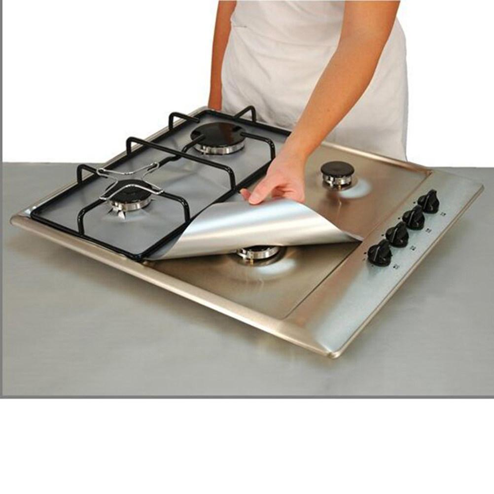 2Pcs Universal Gas Hob Protector Sheets Heavy Duty Oven Liners Non-Stick Cooker Protection Pads Gas Hob Liner Oven Liner