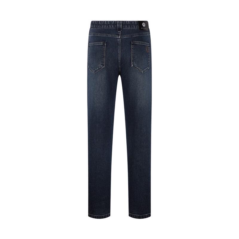 Septwolves Men's Wool-Blend Straight-Leg Stretch Jeans