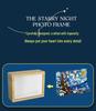Starry Night Photo Frame Building Blocks: Compatible with Lego - Children's Educational Assembly Ornament Gift