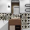 10/15/20cm Mexican Tiles Sticker Kitchen Backsplash Wardrobe Bathroom Waterproof Peel & Stick Bright Film Art Wall Decals