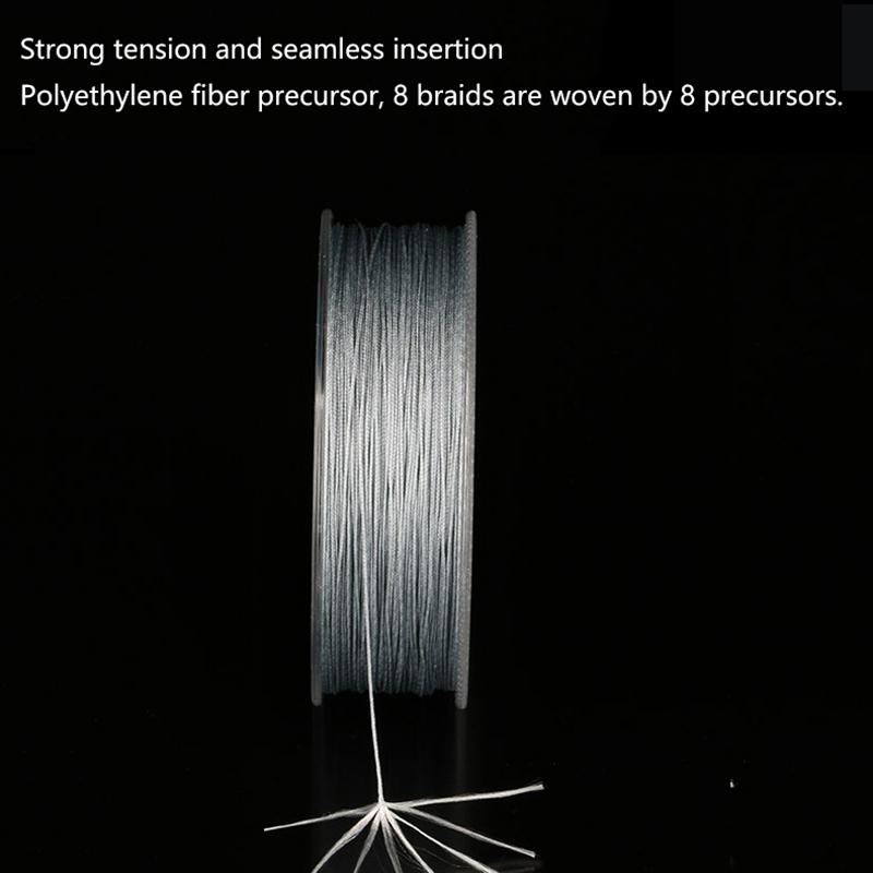 100M 8 Strands Pe Braided Fishing Wire Multifilament Strong Fishing Line Durable Travel Sea/Stream Fishing Line