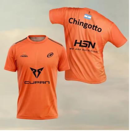 Neue Padel Sport Fitness T-Shirt Kollektion, Argentinische Herren und Damen Sommer Schnell Rundhals Kurzarm Print 3DT