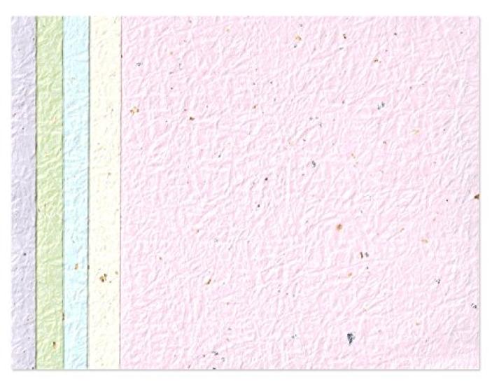 Kawasumi Washi Japanese Pastel Lightly Momi Washi Paper with Gold and Silver 6 24 Sheets Paper, Colors, Colors, Toned, Sprinkles, 15x15cm, Colors,