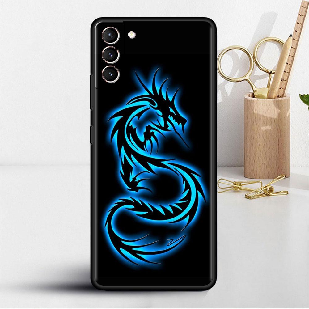 Case For Samsung Galaxy S22 S20 Ultra S21 FE S10 S9 Plus Note 20 10 Lite 9 Soft Phone Cover Shell Dragon Animal