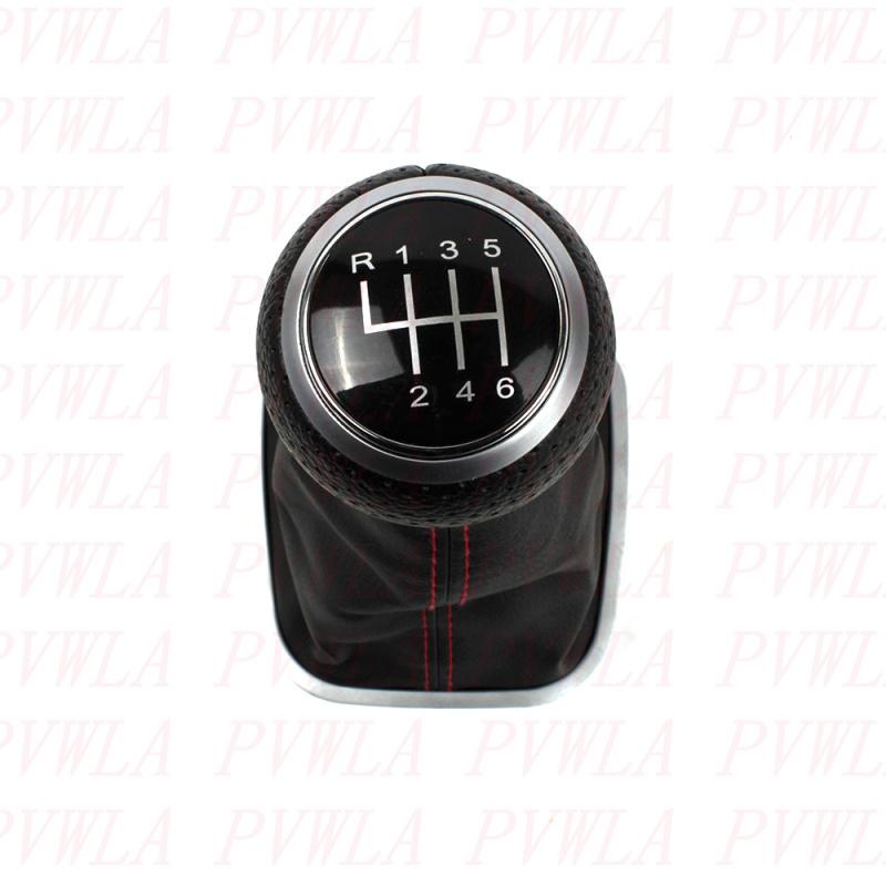 For VW Polo 6R 6C Sedan Hatchback 2011 2012 2013 2014 2015 2016 2017 6 Speed Gear Stick Shift Knob With PU Leather Boot