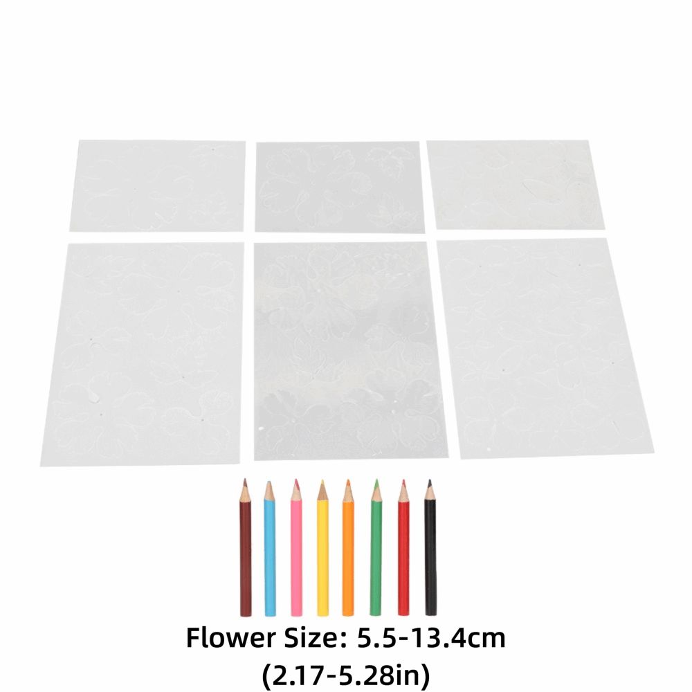 14pcs Two Sides Pre Cut Heat Shrink Paper Stability Glossy Frosted Shrink Plastic Sheet BOPS Shrinky Paper Kit Craft Kits