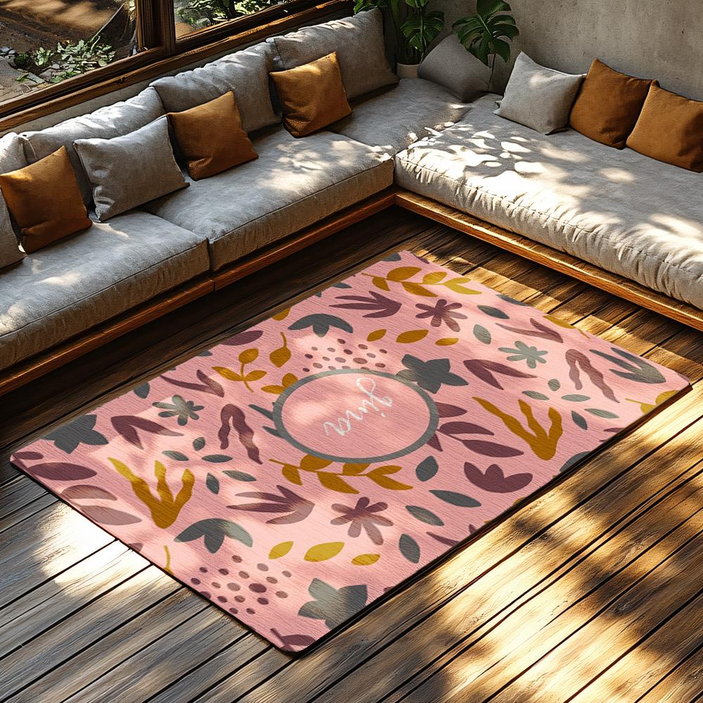 Botanical Doormat Indoor Outdoor Washable Floor Mat Entryway Rug Farmhouse Decor Tropical Leaf Pattern Welcome Mat Home Decor Ar