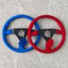 14Inch Universal Racing Montecarlo Sports Steering Wheel Red Suede JDM Car Steering Wheel PC-ST51