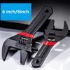 Extra-wide Jaw Opening Adjustable Wrench Short Handle Wrench