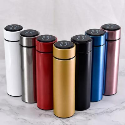 500ml Inteligentna Butelka na Wodę Termos ze Stali Nierdzewnej Wyświetlacz Temperatury Szczelne Termosy Kubek do Kawy Kubek do Mleka Kubek Prosty Prezent Kubek na Wodę Ya924