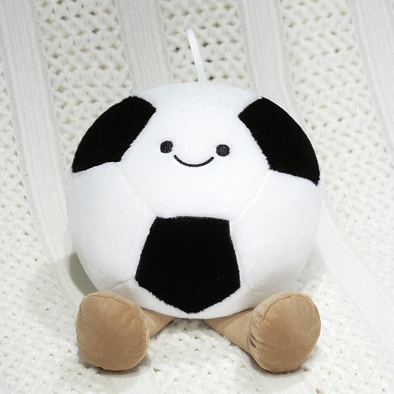 Cute Cute Expression Football Doll Plush Toy Football Doll Girls Bag Keychain Pendant Rag Doll