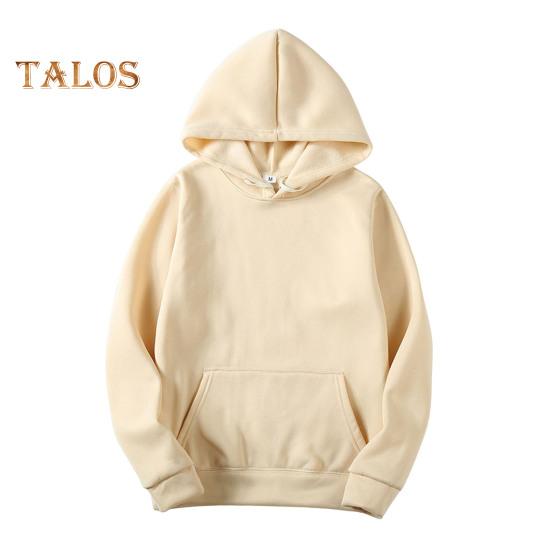 

Unisex Hoodie with Big Front Pocket Drawstring Solid Color Loose Hooded Top Long Sleeves Casual Sport Daily Hoodie M хакі