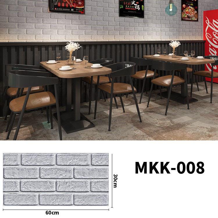 30*60cm 3D Brick Wall Stickers Self Adhesive Waterproof Foam Wallpaper Panel for Living Room Bedroom Kitchen Decor Home Improvement