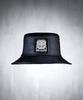 Kileutimuka Square Embroidered Patch Leather Bucket Hat