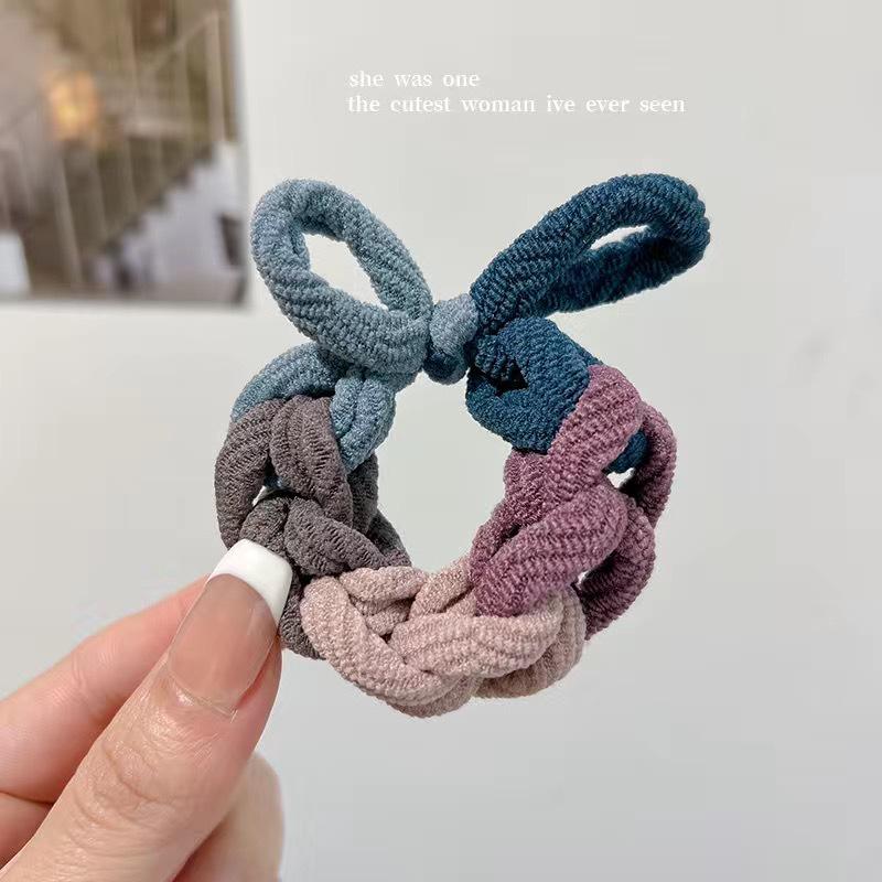 

Универсальные эластичные резинки для волос ручной вязки для хвостиков и укладки волос