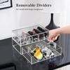 Lolalet Clear Sunglasses Organizer with Eyewear Display Case Storage Box with Removable Holds Multiple Pairs Drawer, Dividers,