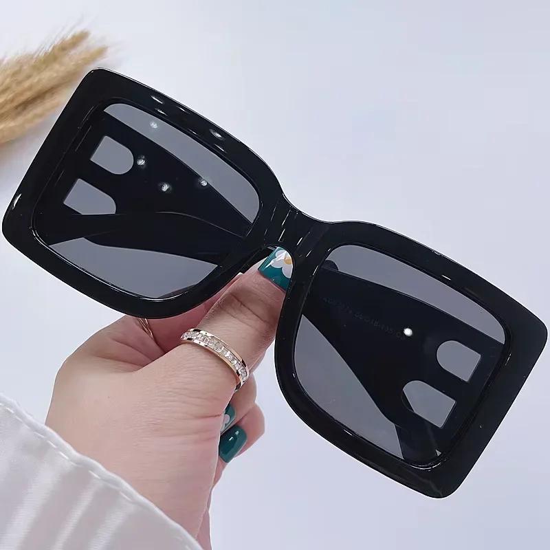 Große Quadratische Coole Sonnenbrille Damen Herren Marken-Designer Mode Sonnenbrillen Weiblich Männlich Bunt Punk Spiegel Oculos De Sol