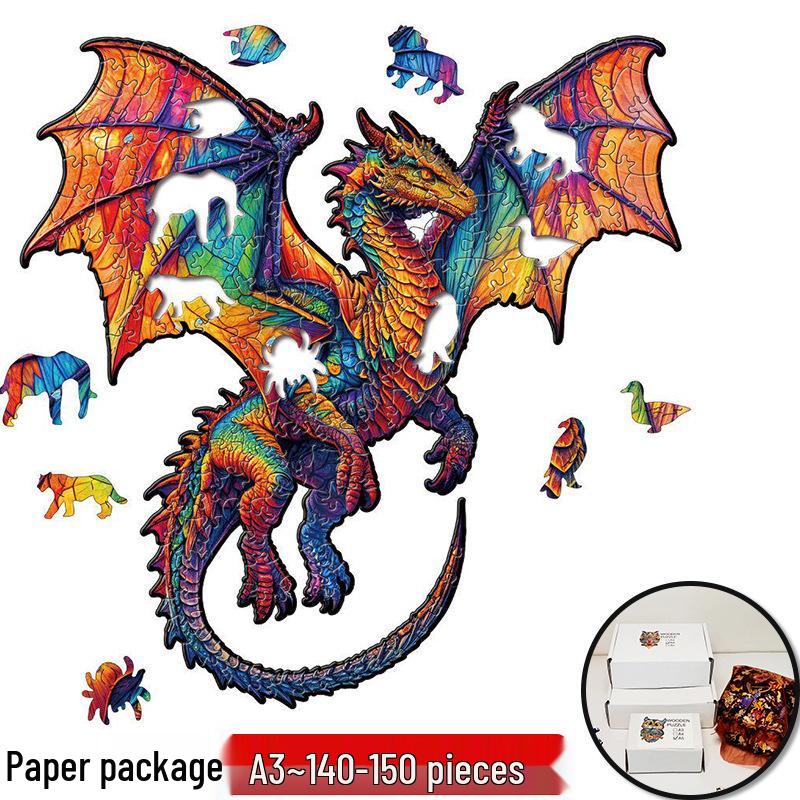 Irregular Animal Dog Penguin Wooden Puzzle in Stock