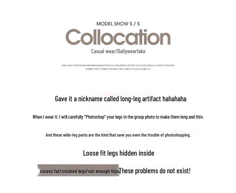 JEANSWEST Women's Loose Wide-Leg Ice Silk Sun Protection Drawstring Pants