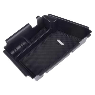 Car Interior Center Console Armrest Storage Box Organizer Tray with Anti-Slip Mat Black Fit for Hyundai Elantra N  RHD
