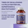 Carbamide Forte Fish Oil 2500 Mg Softgel Capsules For Men And Women With High Strength Omega Support Pack Of 1  60 Capsules Daily Wellness Capsules