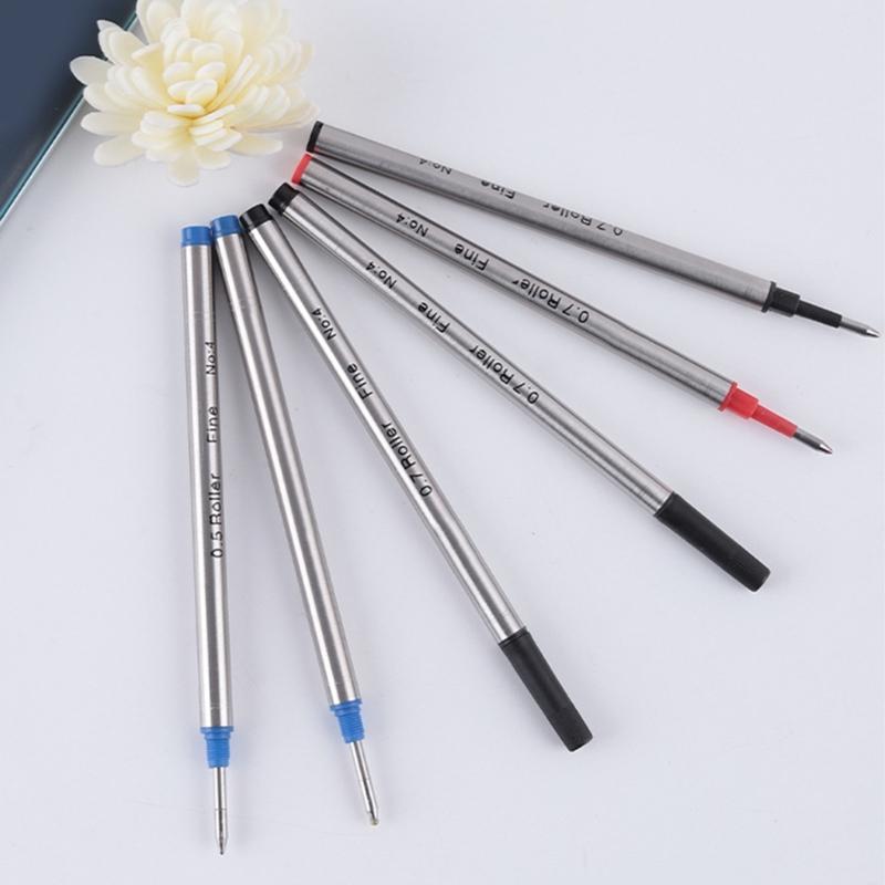 10Pcs Replacement Ballpoint Pen Refills Metal Ballpoint Refill Universal Pen Refills 0.5mm OR 0.7mm For Daily Writing