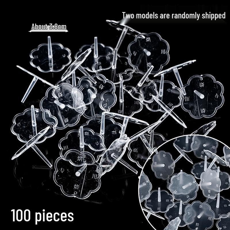 Clear Plastic Figurine Holder for Cake Decorations, Birthday Scene Accessories
