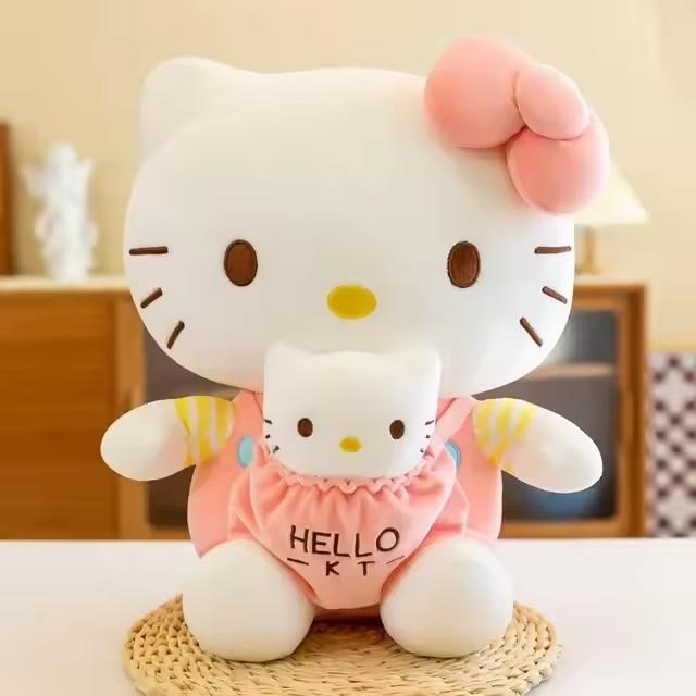 @@@6 style 23-35CM Anime Hello Kitty Stuffed Toys Plushier Soft Pillow Birthday Gifts For Girls Kawaii Hello Kitty Plush Dolls