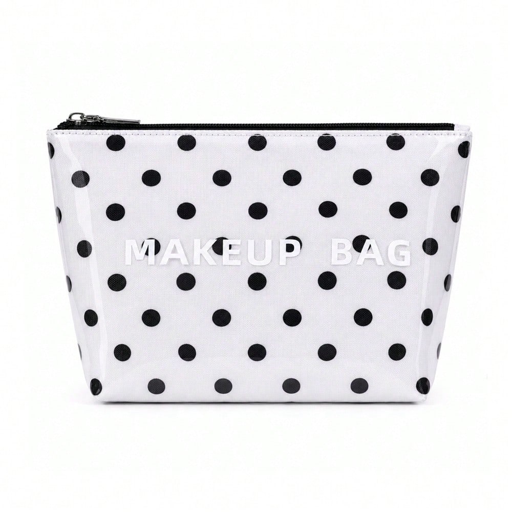 Polka Dot Cosmetic Bag Waterproof Leopard Print Travel Wash Beauty Large Capacity Storage Bag Clutch Bag
