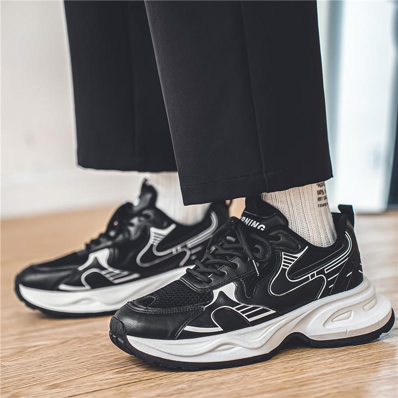 Chunky Sneakers Summer New Breathable Lightweight Casual Men'S Outdoor Anti Slip Running Shoes Fashion Student Speed Sports Shoe